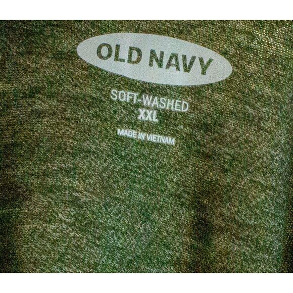 2XL Men’s Soft Washed Heathered Green Stretchy Comfortable Light Tee Shirt - Picture 5 of 5